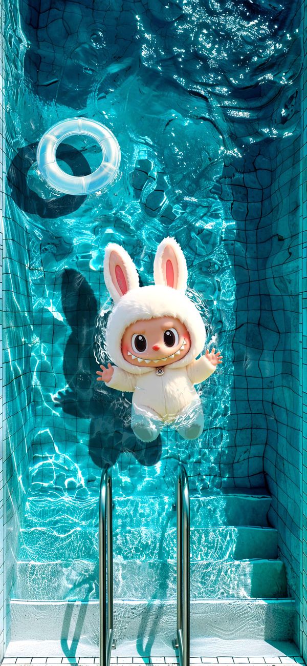 Labubu Swimming Pool 50